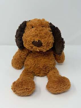 The Manhattan Toy Company Delightful Duffy Brown Plush Puppy Dog 2015 Stuffy